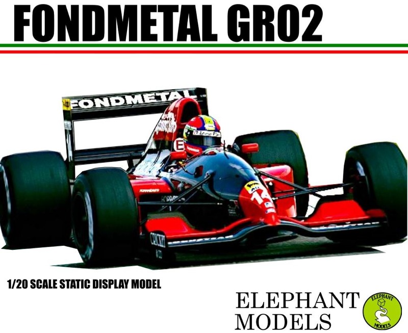 AMC 1/20 フォンドメタル GR02 1992年 ガレージキット エレファントモデル 1/20 3Dプリントキット フォンドメタル GR2 1992