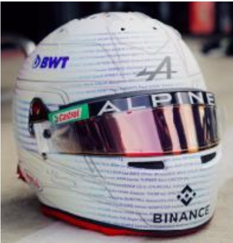 [予約] スパーク 1/5 ヘルメット E.オコン イギリス GP 2023　5HF118