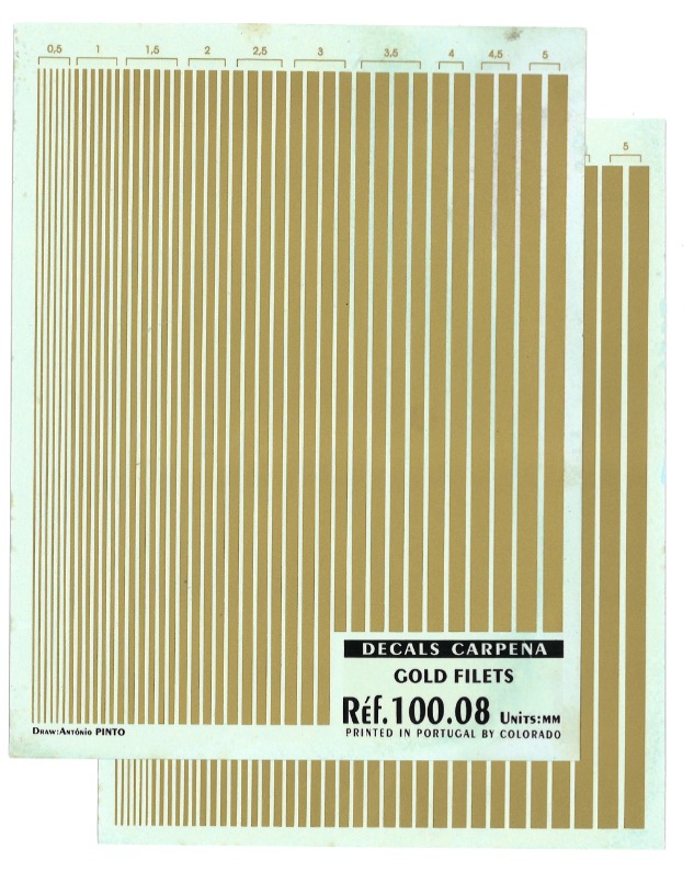 コロラド ラインデカール ゴールド 0.5、1.0、1.5、2.0、2.5、3.0、3.5、4.0、4.5、5.0mm　10008
