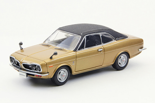 エブロ 1/43 ホンダ 1300 クーペ レザートップ 1970 ゴールド/ブラック 43512