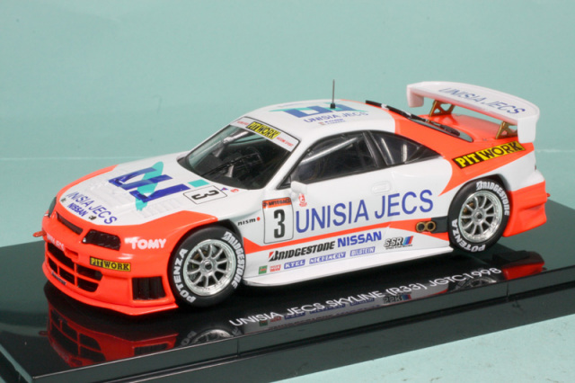 44194 - エブロ 1/43 ユニシア ジェックス スカイライン GT-R R34 JGTC 