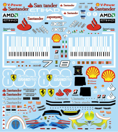 エッフェアルテフィーチェ 1/20 フェラーリ F60 追加デカール (タミヤ