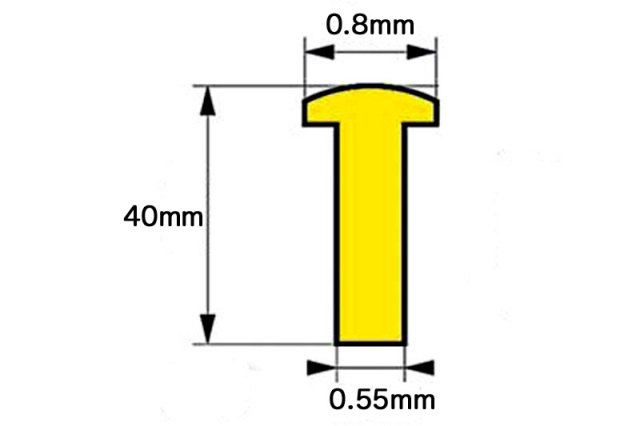 インセクトピン 4号 頭径0.8mm 100本入 (最上質ステンレス製