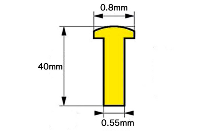 インセクトピン 4号 頭径0.8mm 100本入 (最上質ステンレス製) 20104