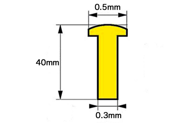 インセクトピン 3号 頭径0.7mm 100本入 (最上質ステンレス製