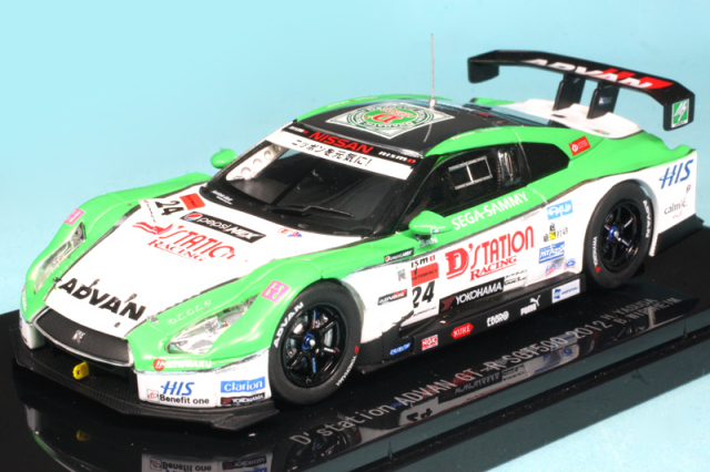 エブロ 1/43 Dステーション アドバン GT-R 2014 #24 完成品 エブロ 1/43 D'station アドバン GT-R スーパーGT 2014 No.24