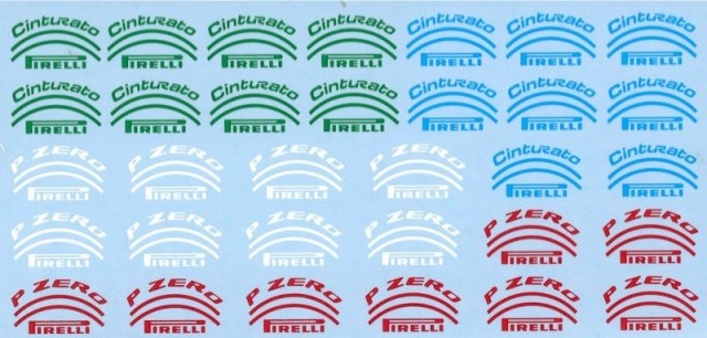 ミュージアムコレクション 1/43 ピレリ タイヤロゴセット (タメオ