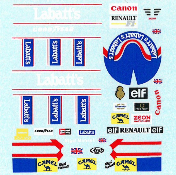 CLUB M クラブM 1/20 ウィリアムズ　FW16 タバコデカール付き 1/20 ウィリアムズ FW16 タバコデカール フジミ対応 MSM