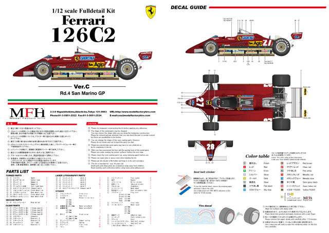 メリキット1/43 F1 フェラーリ 126C2 速い 