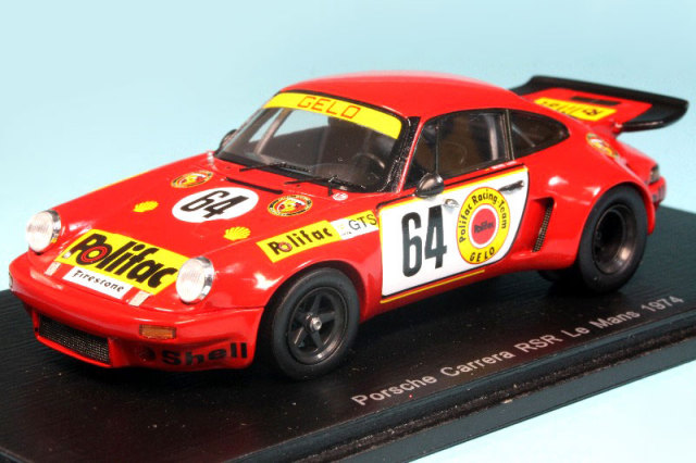 ミニカー 1/43・ポルシェ 911RSRターボ 1974年ル・マン出場車 Amazon | エブロ 1/43 ポルシェ911 RSRターボ ルマン 1974 #22