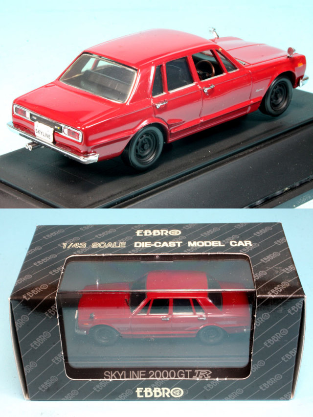 エブロ 1/43 ニッサン スカイライン 2000 GT-R PGC10 レッド