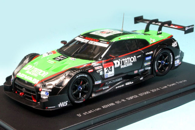 (未使用･未開封品)エブロ 1/18 D&#39;station ADVAN GT-R SUPER GT500 2014 Rd.2 Fuji No.24 完成品 Amazon | エブロ 1/18 D'station ADVAN GT-R SUPER GT500 2014
