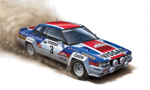 アオシマ/BEEMAX 1/24 プラモデル ニッサン 240RS ニュージーランドラリー 1983 2nd 85790