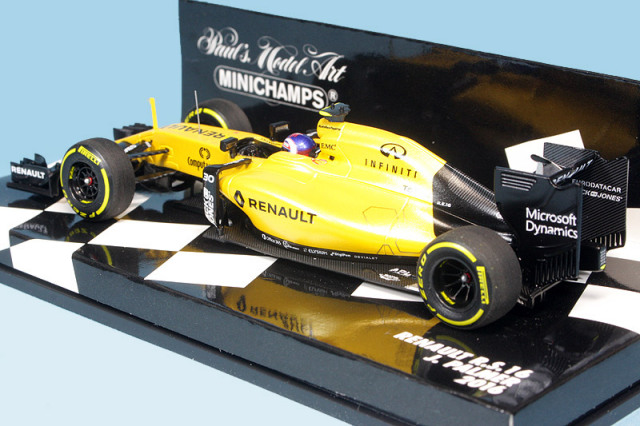 ミニチャンプス 1/43 ルノー スポーツ F1チーム RS16 2016 J.パーマー