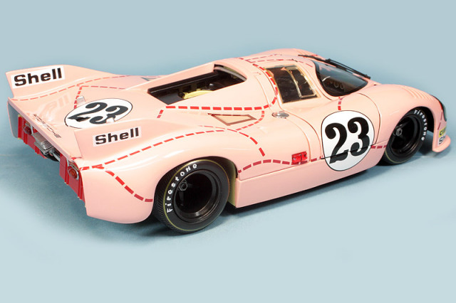 ミニチャンプス 1 18 ポルシェ 917 ピンクピッグ ルマン 24h 1971 ファーストプラクティス No 23 ミニカーショップ ロム