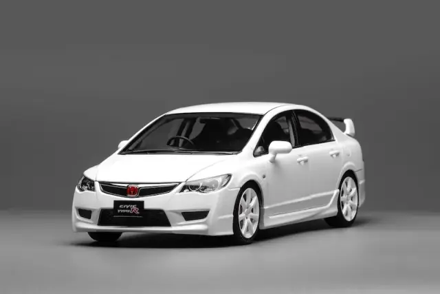 [予約] モーターヘリックス 1/18 ホンダ シビック タイプR(FD2) 2007 後期Ver プレミアムホワイトパール M85404