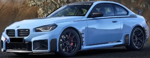 [予約] ミニチャンプス 1/18 BMW M2 パフォーマンス パーツ 2024 ブルーメタリック （開閉機構付き）　110023150