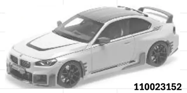 [予約] ミニチャンプス 1/18 BMW M2 パフォーマンス パーツ 2024 グリーンメタリック （開閉機構付き）　110023152