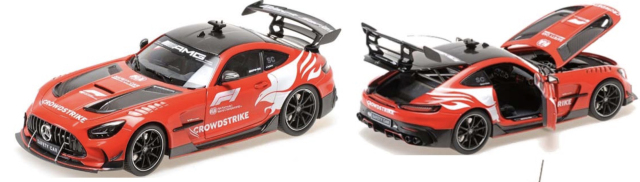 [予約] ミニチャンプス 1/18 メルセデス-AMG GT ブラックシリーズ フォーミュラ1 セーフティーカー 2024 フル開閉　110032090