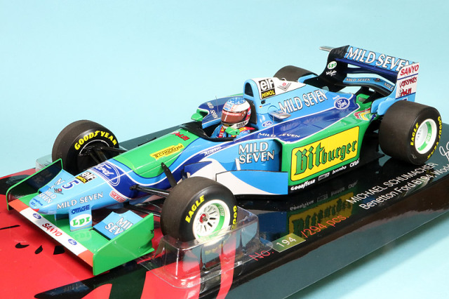 MBA-SPORT特注ミニチャンプス 1/18 ベネトン B194 フォード 1994 ワールドチャンピオン M.シューマッハ デカール加工品　113941605S