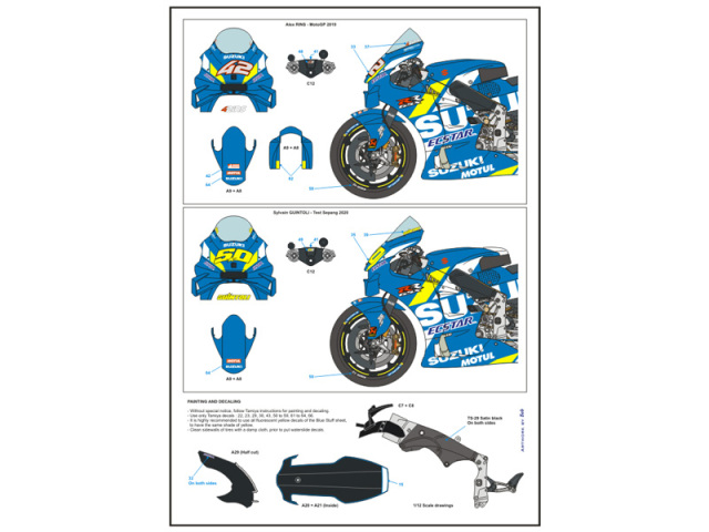 ブルースタッフ 1/12 スズキ GSX-RR モトGP 2019/2020 フル