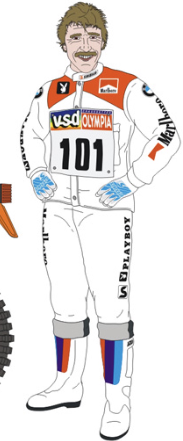 ブルースタッフ 1/12 フィギュアデカール BMW R80 G/S ダカール