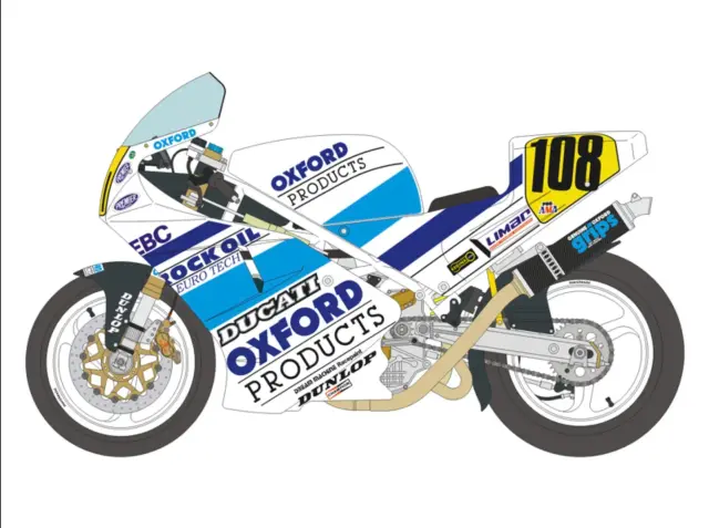 250424 ブルースタッフ 1/12 ドゥカティ 888 オックスフォード 250424 ブルースタッフ 1/12 ドゥカティ 888 オックスフォード