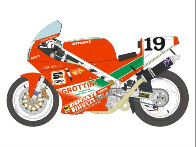 タミヤ 1/12 ドゥカティ888 完成品 Yahoo!オークション - 塗装済完成品 タミヤ1/12 ドゥカティ 888