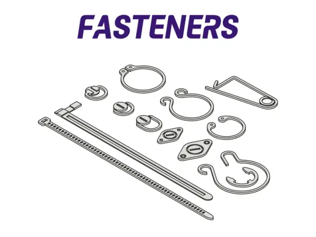 [予約] ブルースタッフ 1/12 キャッチピン/ファスター/ホースクランプ エッチングパーツセット 0.15mm厚　12-058