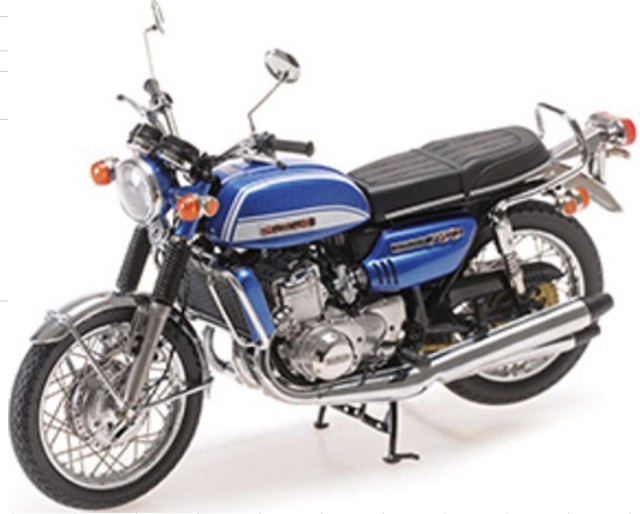 予約] ミニチャンプス 1/12 スズキ GT 750 1972 ブルーメタリック 