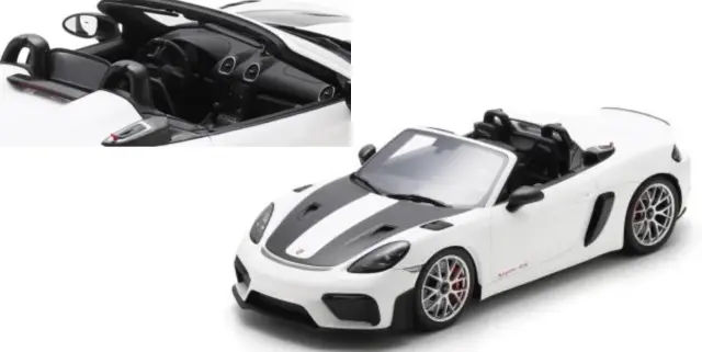[予約] シュコー 1/12 ポルシェ 718 スパイダー RS ホワイト　12U00012