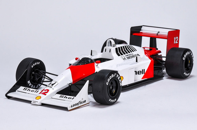 モデルファクトリーヒロ 1/12 フルディティールキット マクラーレン MP4/4 1988 Ver.D イギリス GP レインタイヤ A.セナ　MFH-K394