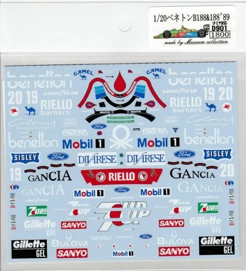 Vector 1 Decals (ベクター ワン デカール) 1/20 ロータス 102B