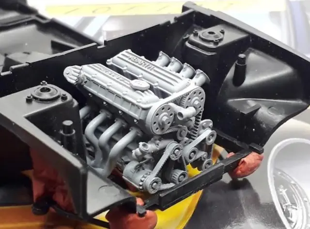 [予約] GP modeling  1/24 3Dプリントパーツ フィアット 131 アバルト エンジンパーツセット タミヤ/イタレリ/レベル/ESCI対応　GPM-131ITA124