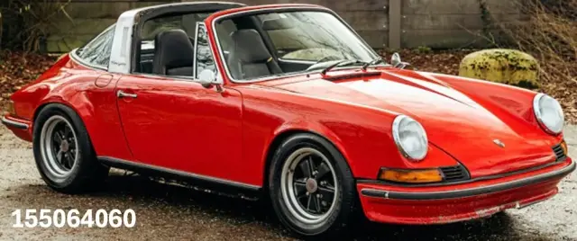 [予約] ミニチャンプス 1/18 ポルシェ 911 タルガ 1972 レッド （開閉機構なし）　155064060