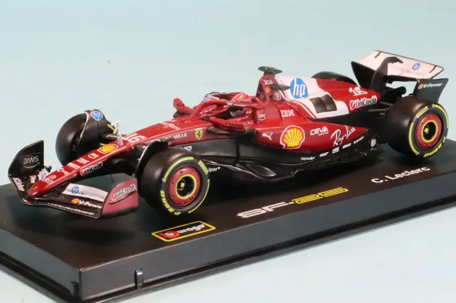 ブラーゴ 1/43 フェラーリ SF-25 2025  No.16 C.ルクレール ドライバー付　18-36852L