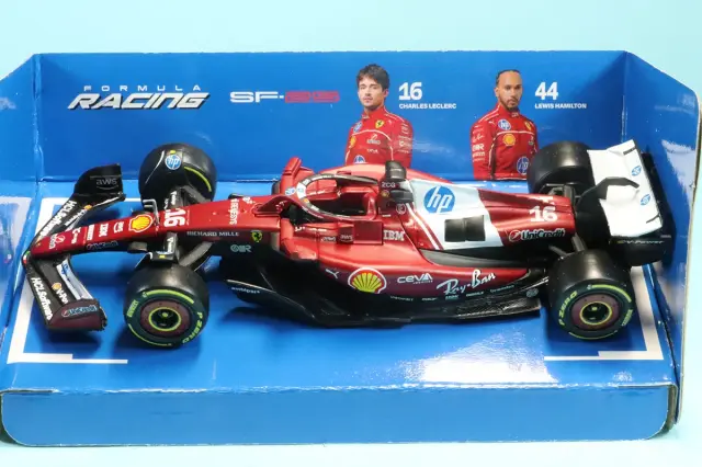 ブラーゴ 1/43 フェラーリ SF-25 2025  No.16 C.ルクレール ウィンドウボックス　18-36853L