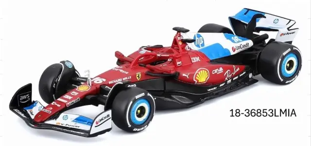 [予約] ブラーゴ 1/43 フェラーリ SF-25 マイアミGP 2025 No.16 C.ルクレール ウィンドウボックス　18-36853LMIA