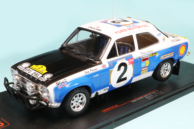 イクソ 1/18 フォード エスコート MK1 RS 1600 サファリラリー 1973 No.2　18RMC075A