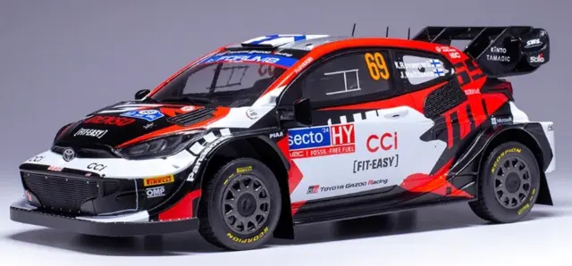ixo イクソ　GRヤリス#69 1/18 IXO Models Toyota GR Yaris Rally1 #69 2nd Rall 1:18