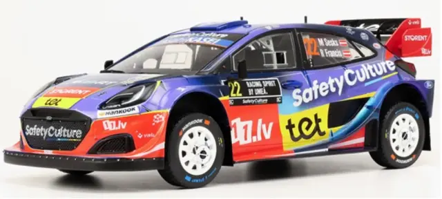 [予約] イクソ 1/18 フォード プーマ Rallly1 2025 ラリースウェーデン No.22 M.セスクス / R.フランシス　18RMC240