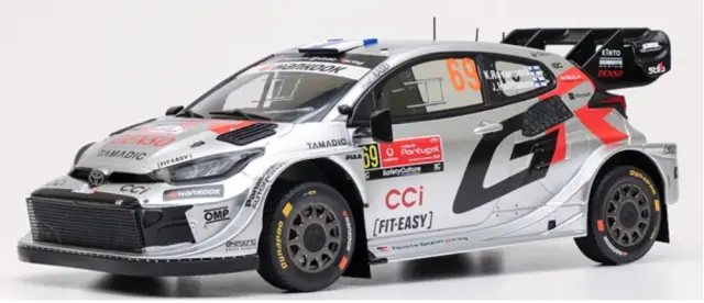 [予約] イクソ 1/18 トヨタ GR ヤリス ラリー1 2025 ラリー ポルトガル No.69 K.ロバンペラ/J.ハルトゥネン　18RMC250B