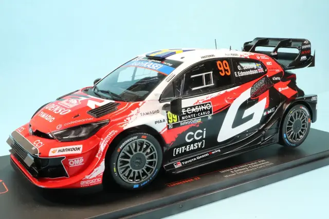 イクソ 1/18 トヨタ GR ヤリス ラリー1 2026 ラリー モンテカルロ ウィナー No.99 オリバー ソルベルグ / エリオット エドモンドソン　18RMC269A