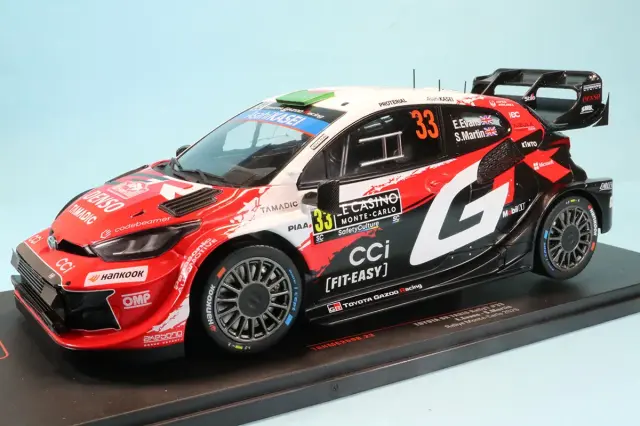 イクソ 1/18 トヨタ GR ヤリス ラリー1 2026 ラリー モンテカルロ No.33 エルフィン エバンス／スコット マーティン　18RMC269B