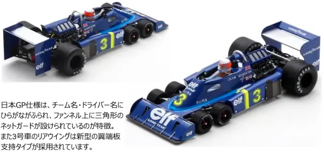 [予約] スパーク 1/18 ティレル P34 No.3 日本GP 1976 ジョディ・シェクター　18S1031