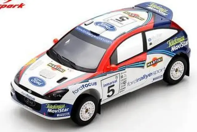 [予約] スパーク 1/18 フォード フォーカス WRC 02 No.5 ウィナー サファリ ラリー 2002 C. マクレー - N. グリスト　18S1044