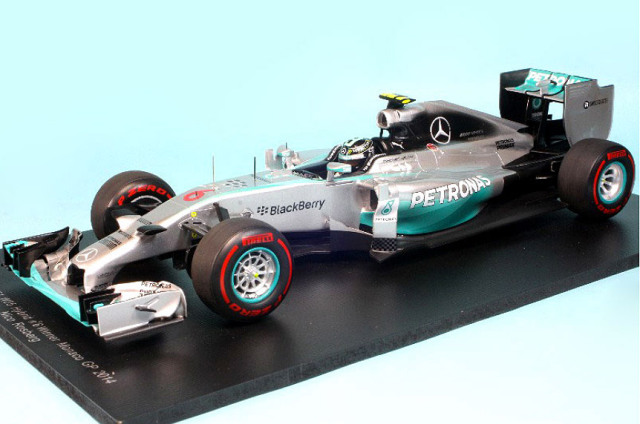 スパーク 1/18 メルセデス F1 W05 モナコGP 2014 Winner N.ロズベルグ 18S141