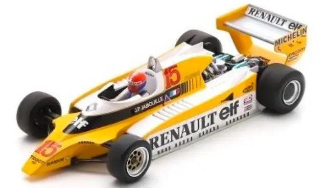 [予約] スパーク 1/18 ルノー RE20 No.15 オーストリアGP 1980 ウィナー J.-P. ジャブイユ　18S447