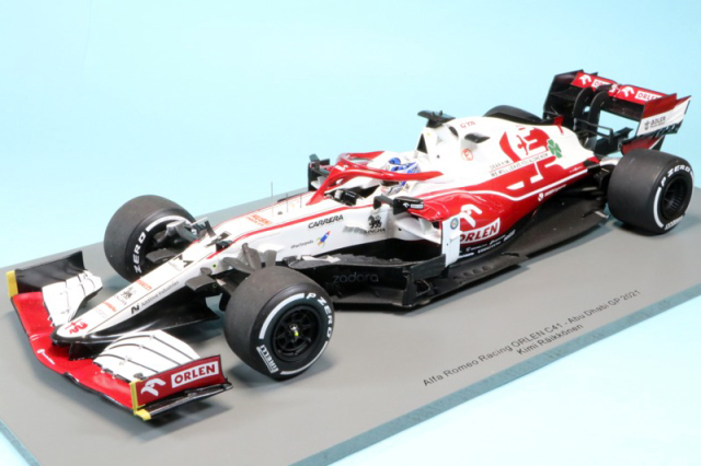 スパーク 1/18 アルファロメオ レーシング C41 アブダビGP 2021 K.ライコネン　18S607