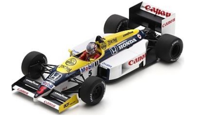 [予約] スパーク 1/18 ウィリアムズ FW11 イギリスGP 1986 N.マンセル　18S738
